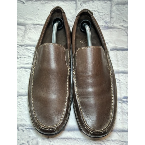 Cole Haan Tucker Venetian Brown Leather Slip‎ On Loafers Mens 11M Driving Shoes - Picture 3 of 10
